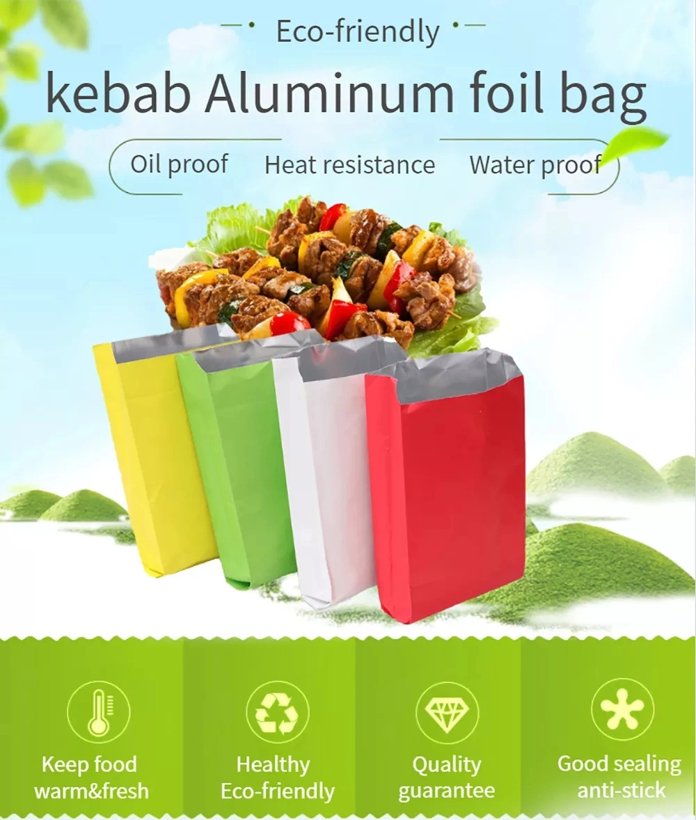 Kebab Burger King Brown Food Paper Folding Device Bag