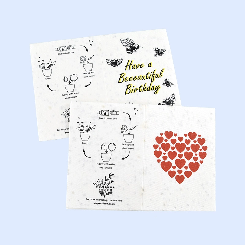 Seed Paper Plantable Customized Card