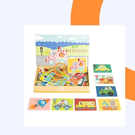 Enfants personnalisés apprentissage précoce enfants éducatifs Montessori jouets Puzzle magnétique